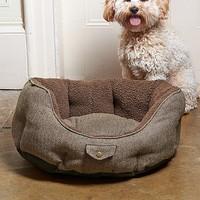 Tweed Dog Bed