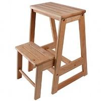 Two Step Wooden Stool