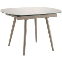 Twist Cappuccino Dining Table - Extending