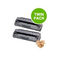 TWIN PACK: HP Laserjet No.92A Black Remanufactured Toner Cartridges (Full Code: C4092A)