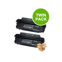 twin pack hp laserjet no96a black remanufactured toner cartridges full ...