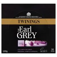 Twinings The Earl Grey 50 Envelope Tea Bags 100G x Case of 6