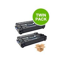 twin pack hp laserjet no43x black remanufactured toner cartridges full ...