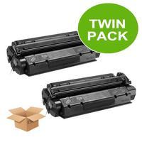 twin pack hp laserjet no15a black remanufactured toner cartridges full ...