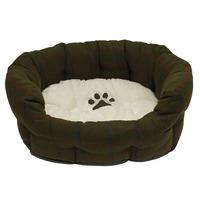 Tweed Oval Shaped Pet Bed 20in