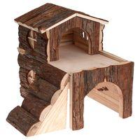 Two Storey Cabin for Small Pets - Guinea Pigs: 30 x 20 x 30 cm (L x W x H)