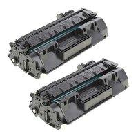 twin pack hp 80x black remanufactured high capacity toner cartridge cf ...