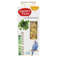 tweeters treats seed sticks for budgies mixed herbs