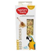 tweeters treats seed sticks for parrots honey pack of 6