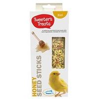 Tweeters Treats Seed Sticks For Canaries Honey (Pack of 6)