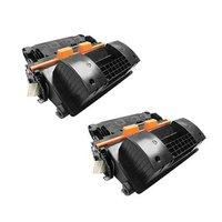 twin pack hp 81a black remanufactured standard capacity toner cartridg ...