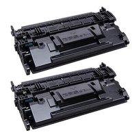 twin pack hp 87x black remanufactured high capacity toner cartridge cf ...