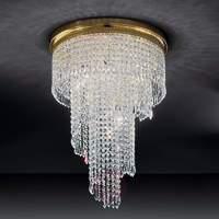 twister crystal ceiling light 7 light