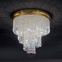 TWISTER crystal ceiling light, 5-light