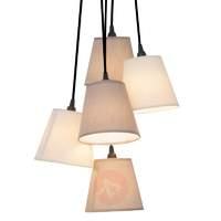 twiddle fabric hanging light with 5 shades