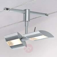 two bulb single lamp linja for wire or rail