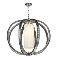 TWA0167 Twain 1 Light Pendant Light In Pewter With Ivory Silk Shade