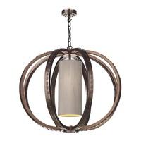 twa0195 twain 1 light pendant light in copper with choice of silk shad ...