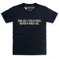 two types of people kids t shirt