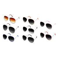 Two Pairs of Retro Aviator Sunglasses; 8 Colours