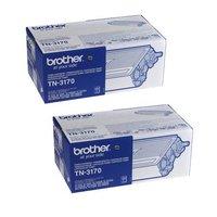 TWINPACK: Brother TN3170 Black Original High Capacity Toner Cartridge