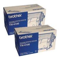 twinpack brother tn4100 black original laser toner cartridges