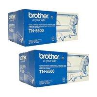 twinpack brother tn5500 black original laser toner