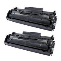 TwinPack: HP 12X (Q2612X) Black Remanufactured High Capacity Toner Cartridge