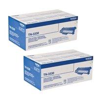 TwinPack: Brother TN3330 Black Original Standard Capacity Toner Cartridge