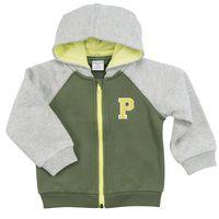 two tone baby hoodie green quality kids boys girls