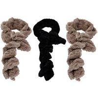 Twist Faux Fur Ladies? Scarves - Buy 2 get 1 FREE, Mocha x 2, Black x 1, Polyester