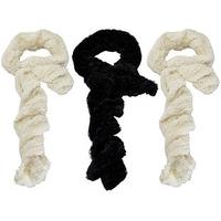 twist faux fur ladies scarves buy 2 get 1 free cream x 2 black x 1 pol ...