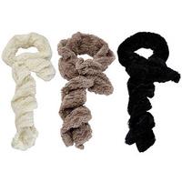 twist faux fur ladies scarves buy 2 get 1 free cream mocha and black p ...