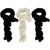 twist faux fur ladies scarves buy 2 get 1 free black x 2 cream x 1 pol ...