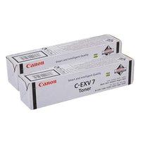 twin pack canon c exv7 7814a002aa black original laser toner cartridge