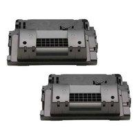 twinpack hp laserjet cc364a black remanufactured toner cartridge with  ...