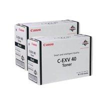 twin pack canon c exv40 03480b006aa black original laser toner cartrid ...