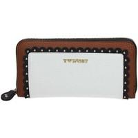 twin set as7t7p wallet womens purse wallet in white