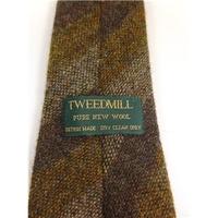 Tweedmill Pure New Wool Brown Tie