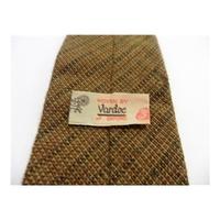 tweedmill pure new wool tie green brown