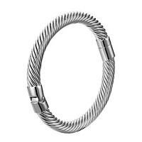 twisting titanium steel wire bangle