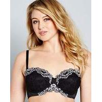 Two-Tone Black Lace Multiway Bra