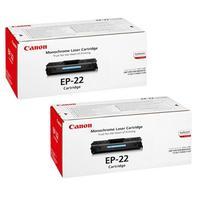 twinpack canon ep22 original black toner cartridge