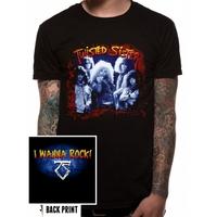 twisted sister i wanna rock mens medium t shirt black