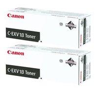 TWIN PACK: Canon C-EXV18 (0386B002AA) Black Original Laser Toner Cartridge