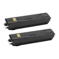 twin pack kyocera tk 4105 black remanufactured toner cartridge