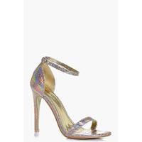 Two Part Mermaid Effect Stiletto - gold