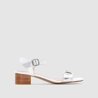 Two-Tone Leather Sandals