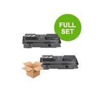 twin pack kyocera tk 160 remanufactured black laser toner cartridge