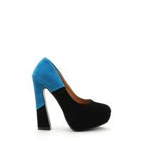 Two Tone Block Heel Shoes